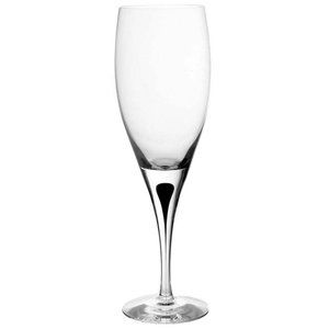 5 Orrefors Intermezzo BLACK White Wine Glass 7 7/8" tall
